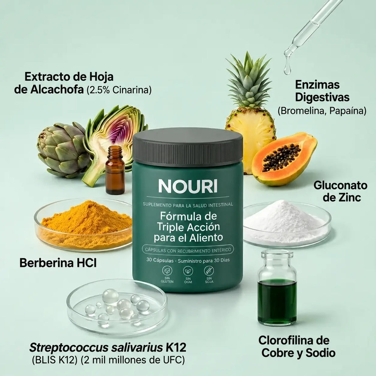 NOURI – Fórmula de Triple Acción para el Aliento