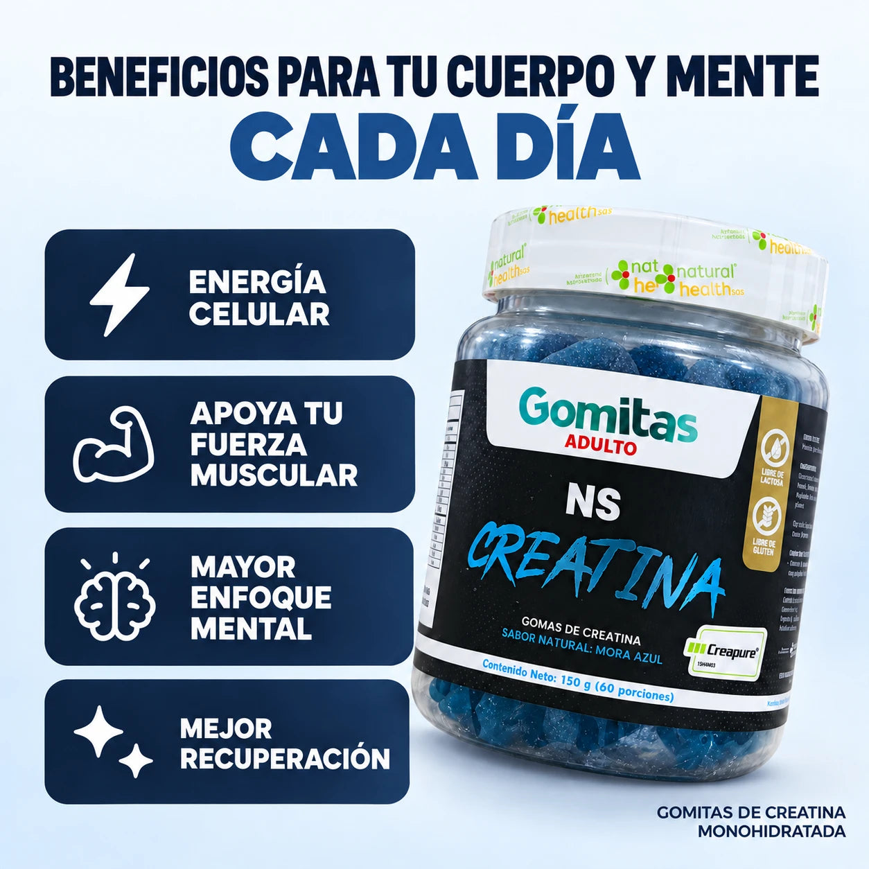 NS Creatina Monohidratada Natural Health