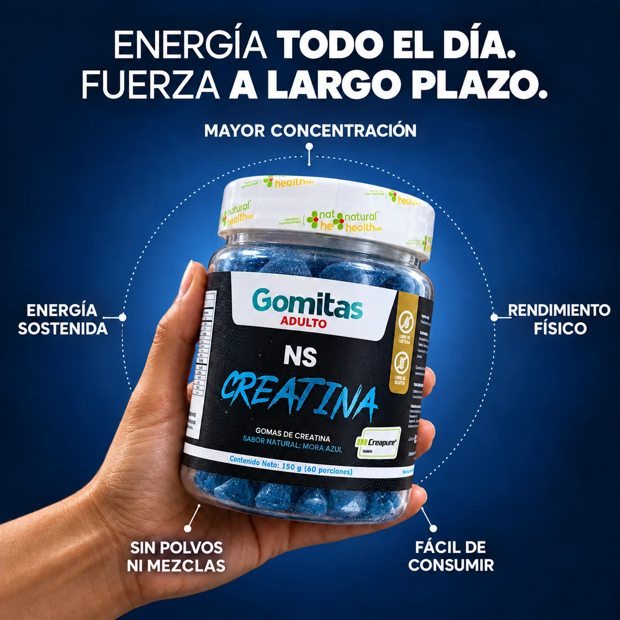 NS Creatina Monohidratada Natural Health