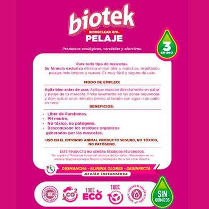 BIOTEK® Pelaje: Salud y Limpieza