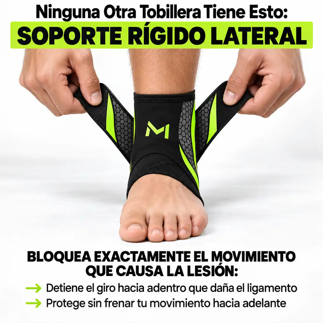 Soporte rigido lateral para Tu Tobillo Movello