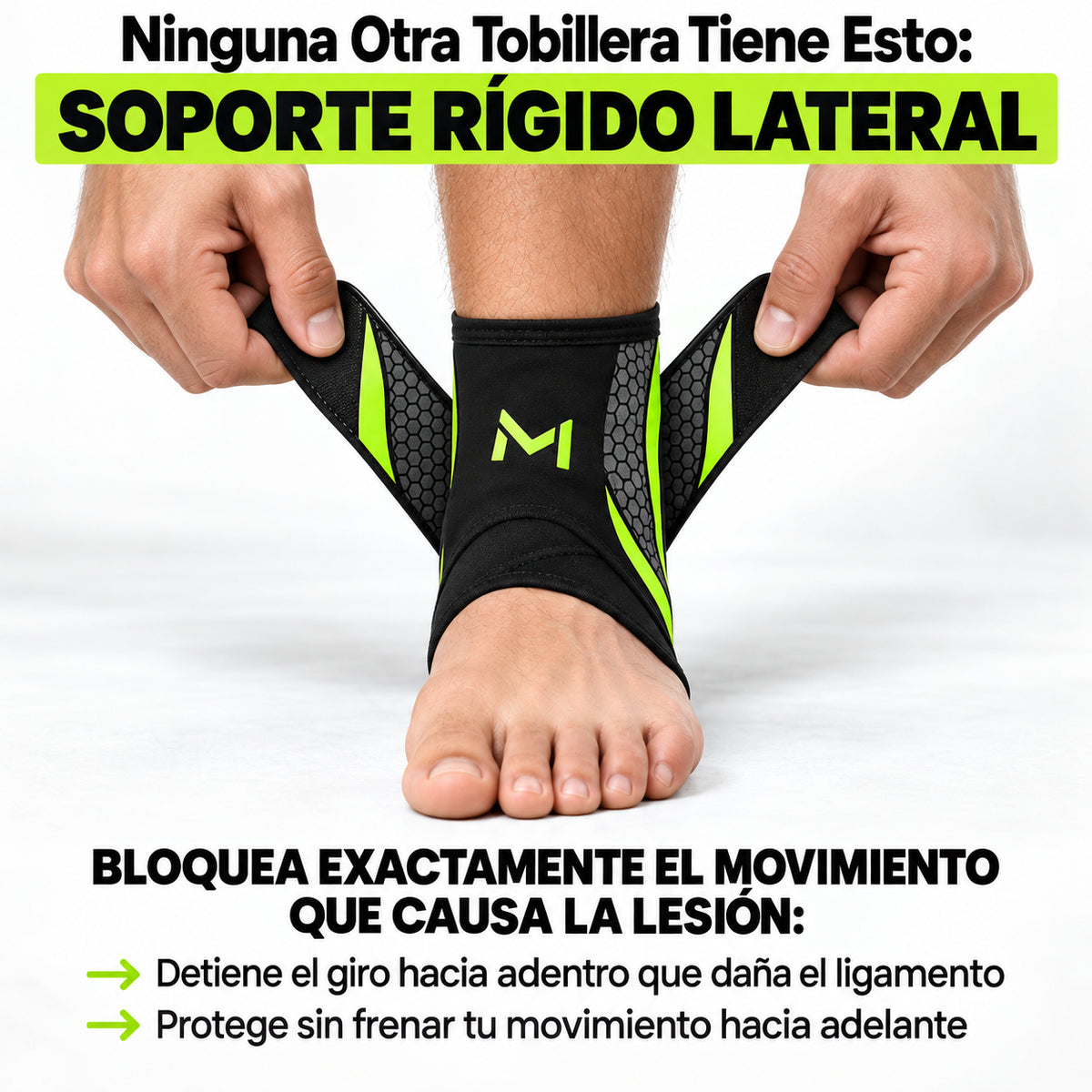 Soporte rigido lateral para Tu Tobillo Movello