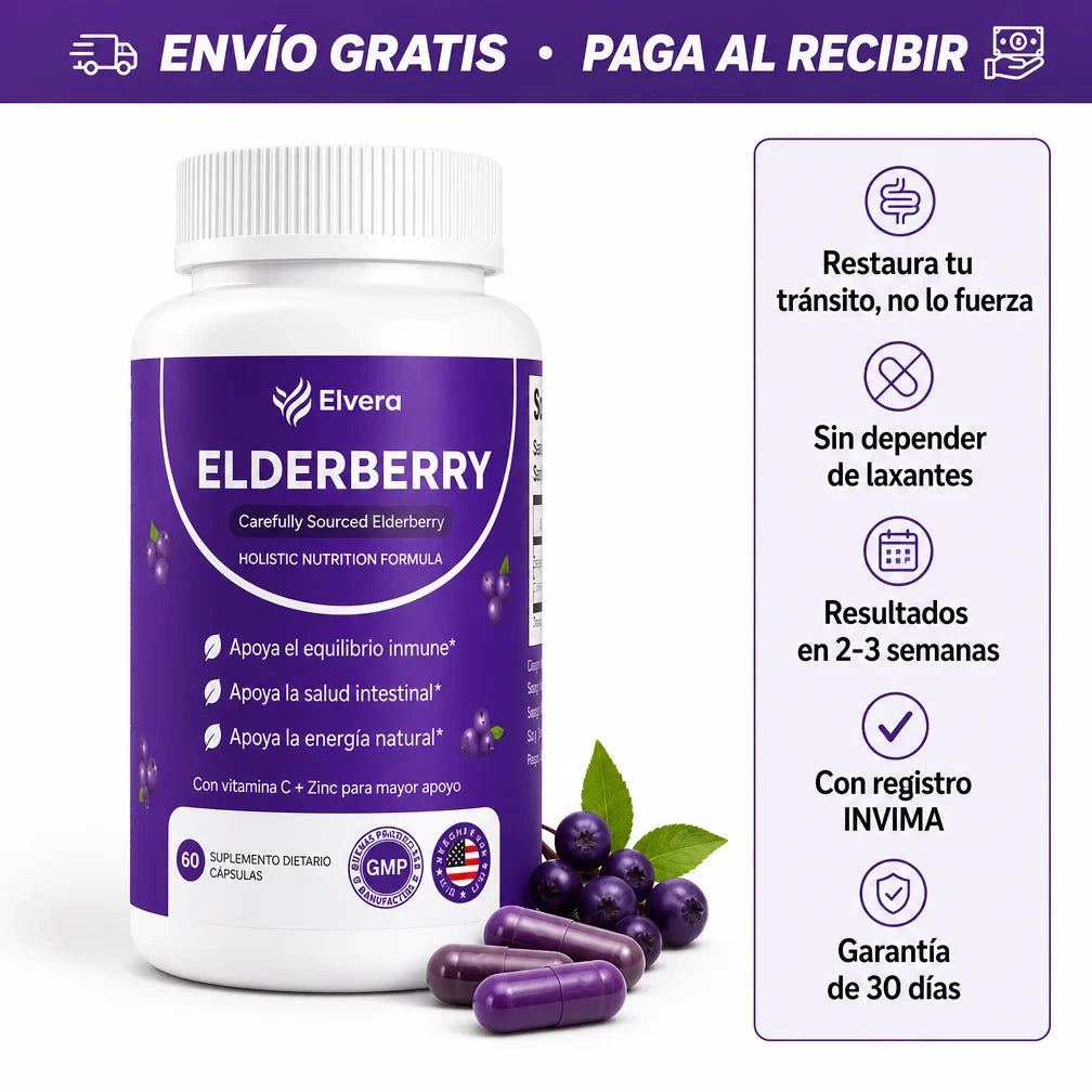 Complejo de apoyo intestinal Elvera con saúco