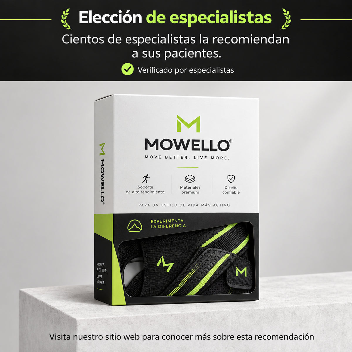 Soporte rigido lateral para Tu Tobillo Movello