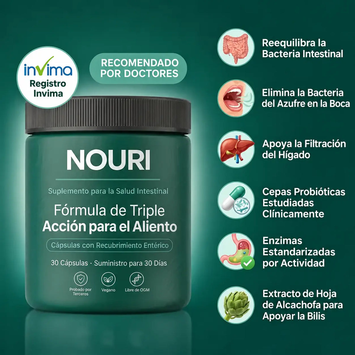 NOURI – Fórmula de Triple Acción para el Aliento