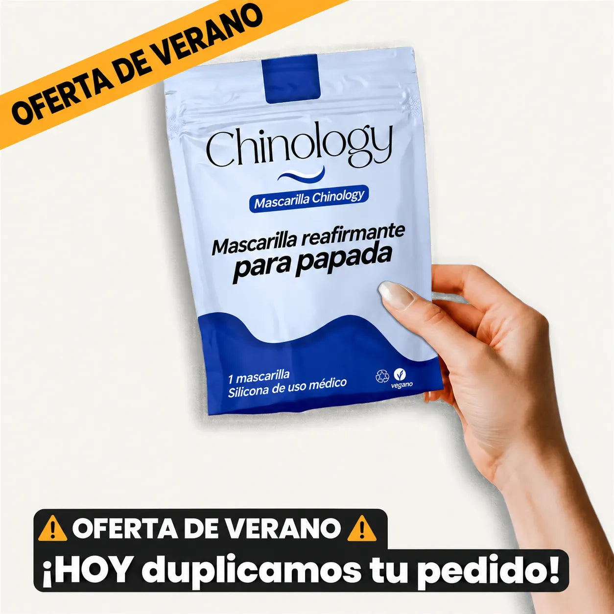 Chinology ™ Mascarilla Reafirmante de Papada