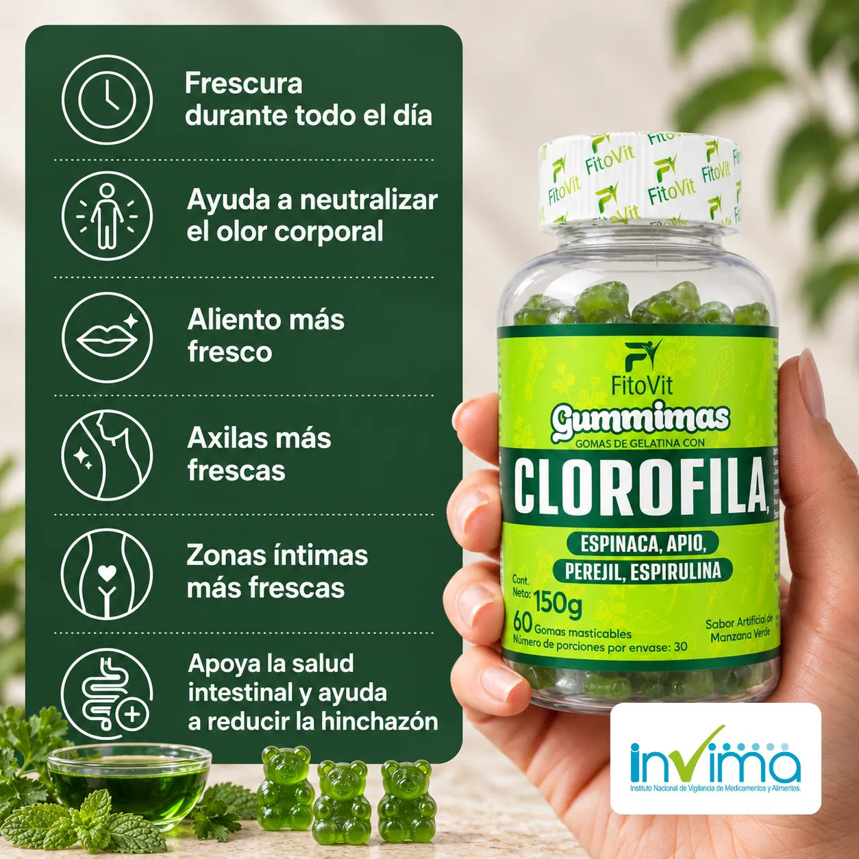 Gomitas Gummimas Clorofila