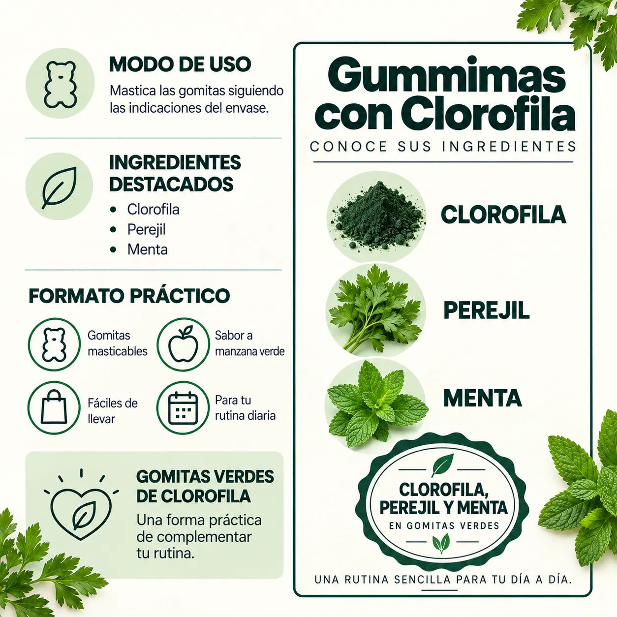 Gomitas Gummimas Clorofila